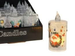 Lampka led 6 cm z motywem świątecznym