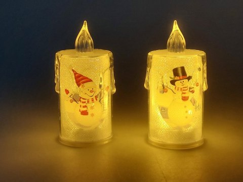Lampka led 6 cm z motywem świątecznym