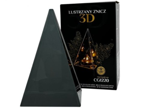 Lustrzany znicz led świeca na baterie 434541
