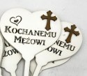 Serce na piku 6szt. KOCHANEMU MĘŻOWI
