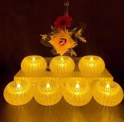 Świeczka led wkład do znicza dekoracja świeca do stroika tealight DYNIA PID0503