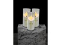 Świeczka led wkład do zniczy 12,5cm z krzyżem 7093