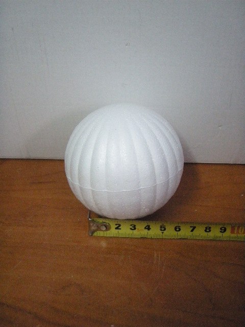 Kula 10szt. styropianowa dekorowana 2 8cm | 2507