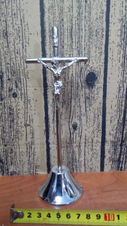 Krzyż metalowy stojący 20cm