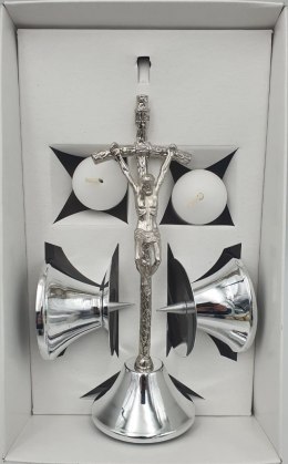 Zestaw kolędowy metalowy krzyż papieski