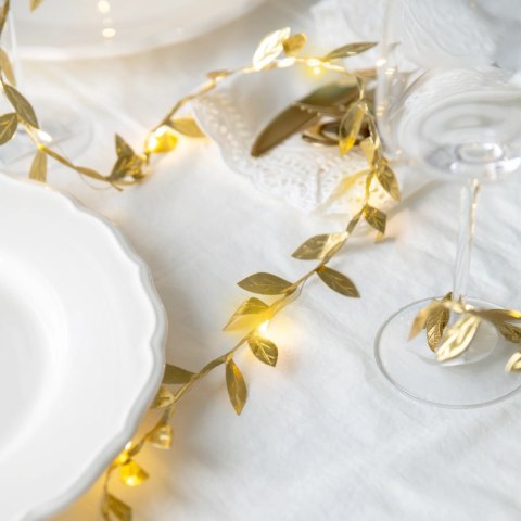 Girlanda led listki złote 300cm 169803