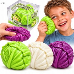Gniotek squishy strzelający główka kapusty